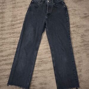 Denim Forum High waisted straight leg Jeans